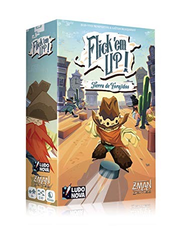 Juego de mesa Flick'em up! Tierra de Forajidos