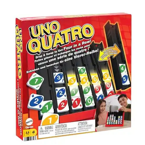 Juego de Mesa UNO Cuatro en Raya con fichas