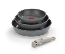 Juego de sartenes apilables Monix One Click Pietra 3 piezas