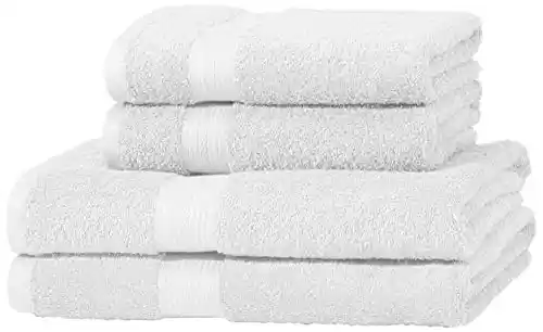 Juego de toallas Amazon Basics  - 2 toallas de baño y 2 toallas de manos