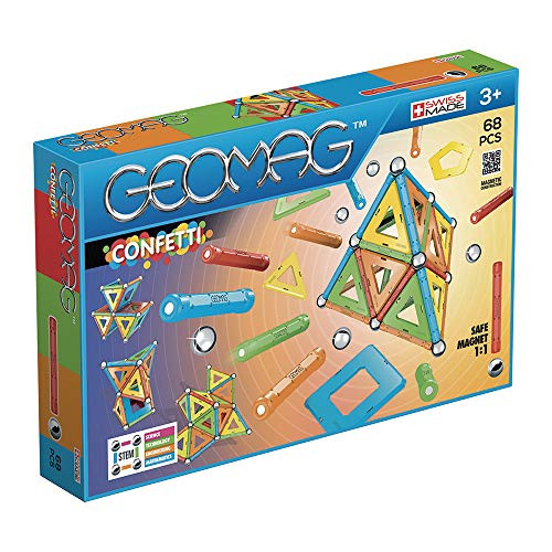 Juego educativo de construcciones magnéticas Geomag Confetti