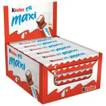 Kinder Maxi 36x21g - Pack de 36 Barritas de Chocolate