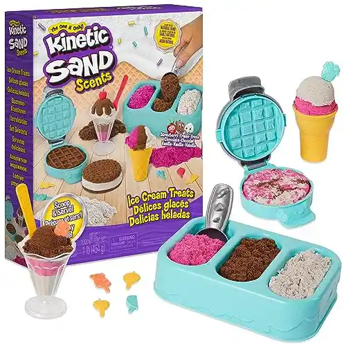 Kinetic Sand Delicias Heladas Set de 454g para divertir creativamente