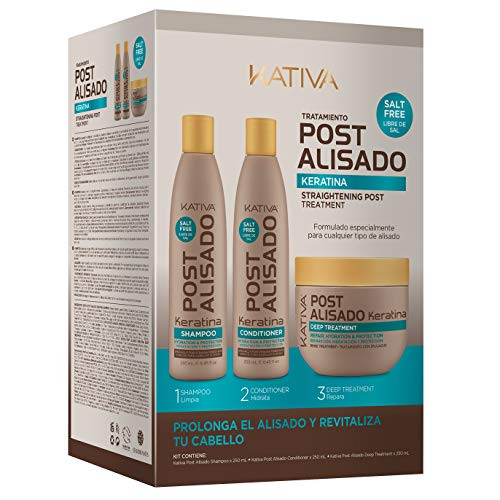 Kit Mantenimiento Post Alisado - Champú, Acondicionador y Mascarilla