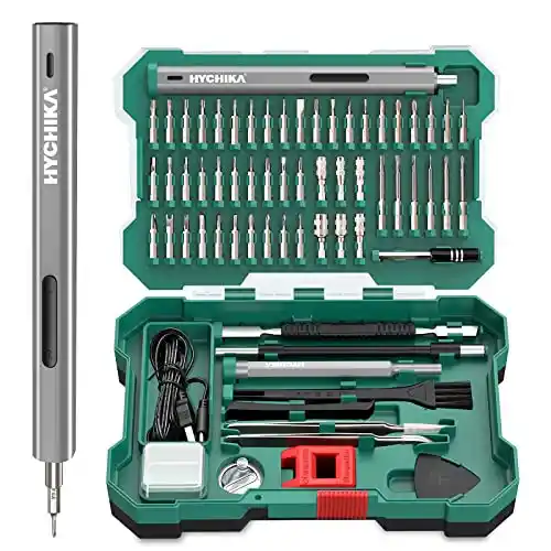 Kit Mini Destornillador Eléctrico Hychika 67 en 1 con Puntas de Precisión