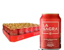La Sagra - Cerveza Lager estilo Pilsner - Alc. 5,2% Vol. - Caja de 24 latas de 330 ml - Total: 7920 ml