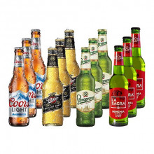 Lagers del Mundo Pack Degustación de Cerveza - 12 botellas x 330 ml