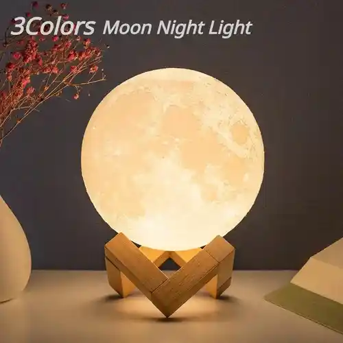 Lámpara de Luna LED de 8cm