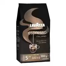 Lavazza, Espresso Italiano Classico, Café en Grano Natural, Ideal para la Máquina de Café Espresso, con Notas Aromáticas Florales, 100 % Arábica, Intensidad 5, Tueste Medio, Paquete de 1 kg