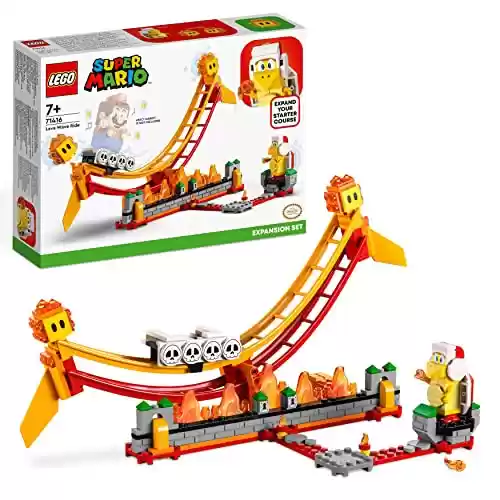 LEGO 71416 Super Mario Set de Expansión: Gran Ola de Lava, Hermano Fuego y 2 Gotas de Lava