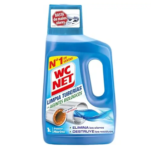 Limpiador biológico para tuberías 2x WC Net, presentación 1L