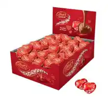 Lindt LINDOR Corazón con Leche San Valentín, caja de bombones de chocolate con leche en forma de corazón, bombones para regalar, 47 bombones, 650g