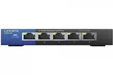 Linksys LGS105-EU switch de red no administrado Gigabit de 5 puertos, concentrador Ethernet para casa y oficina con carcasa metálica, montaje de sobremesa o en pared, divisor Ethernet, Plug and Play