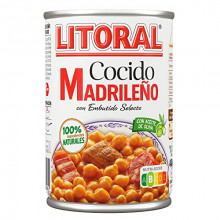 LITORAL Plato Preparado de Cocido Madrileño, Sin Gluten, 440g