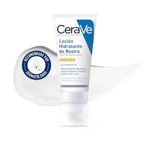 Loción hidratante facial Cerave SPF 50 (52 ml)