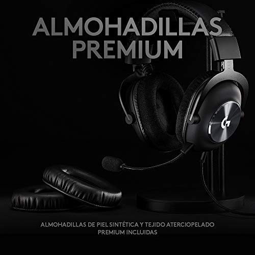 Logitech G PRO X Auriculares Gaming con Cable y Micrófono con Blue VO!CE