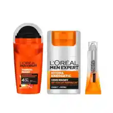 L'Oréal Men Expert pack desodorante, crema y roll-on ojos