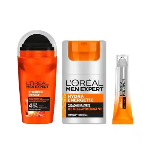 L'Oréal Men Expert pack desodorante, crema y roll-on ojos
