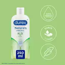 Lubricante Base Agua Durex Naturals H2O de 250ml