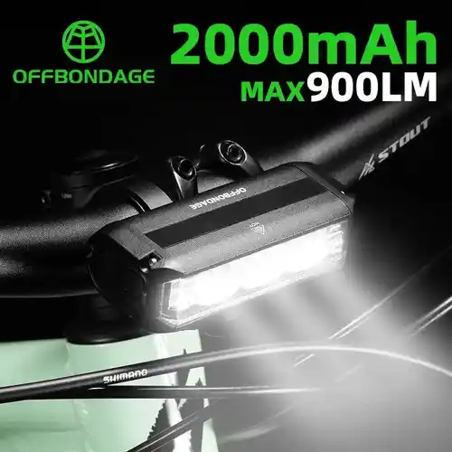 Luz frontal para bicicleta de 900 Lúmenes