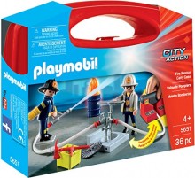 Maletín Bomberos con Bomba de Agua Real de Playmobil