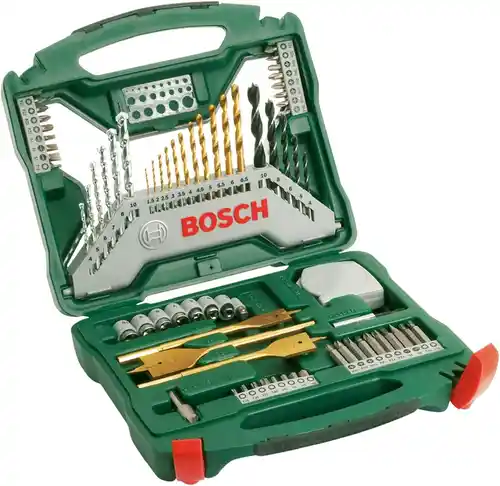 Maletín Bosch  X-Line con 70 unidades para taladrar y atornillar