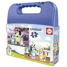 Maletín infantil con 2x puzzles de 20 piezas