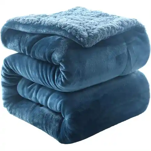 Manta Borrego de Terciopelo Gruesa 130x160cm - Varios colores a elegir