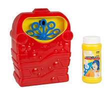 Máquina de pompas de jabón con 118 ml de solución de Burbujas a Pilas