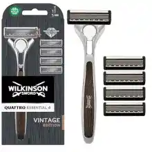 Maquinilla de afeitar Wilkinson Quattro Vintage Edition + 5 Cuchillas