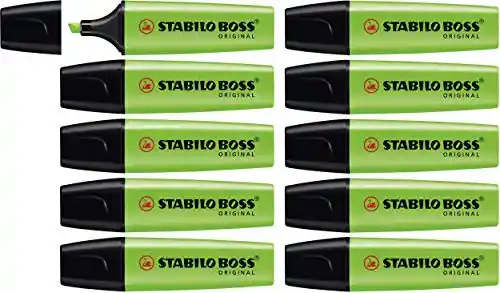 Marcador fluorescente Stabilo Boss - Pack de 10 unidades