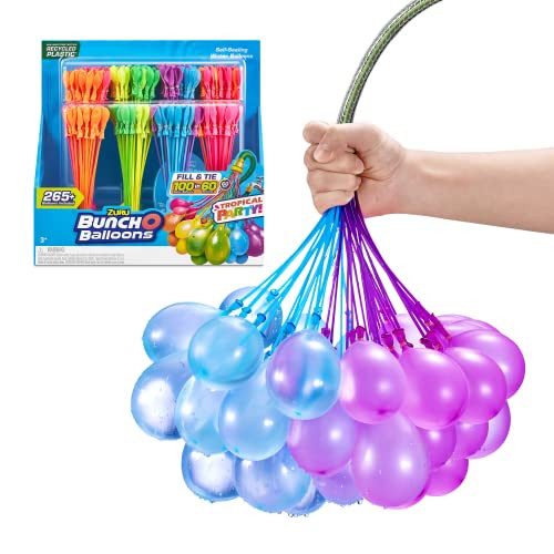 Bunch O Balloons 350 Globos De Agua Autoatables – Relleno Rápido En 60 Segundos, Pack De 10 Racimos, Material Ecológico Y Reciclado