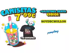 Más de 70 camisetas a 7,99€ + calcetines de regalo en Pampling (ENVIO GRATIS comprando 2 camisetas)