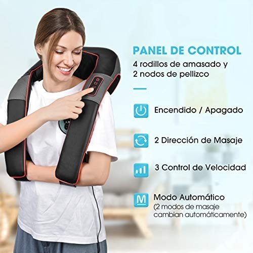 Masajeador Shiatsu con cupón en Amazon