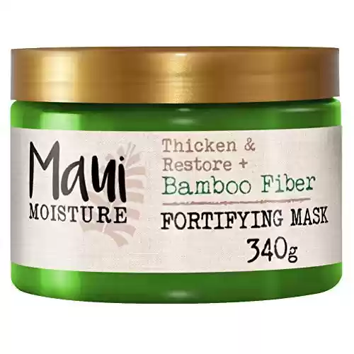 Mascarilla para el pelo Fortalecedora y Reparadora con Fibras de Bambú, Maui Moisture, 340 g