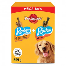 Mega Box Snacks Perro Pedigree Rodeo