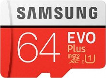 Memoria Flash de 64 GB MicroSDXC Clase 10 UHS-I SAMSUNG EVO Plus 2020