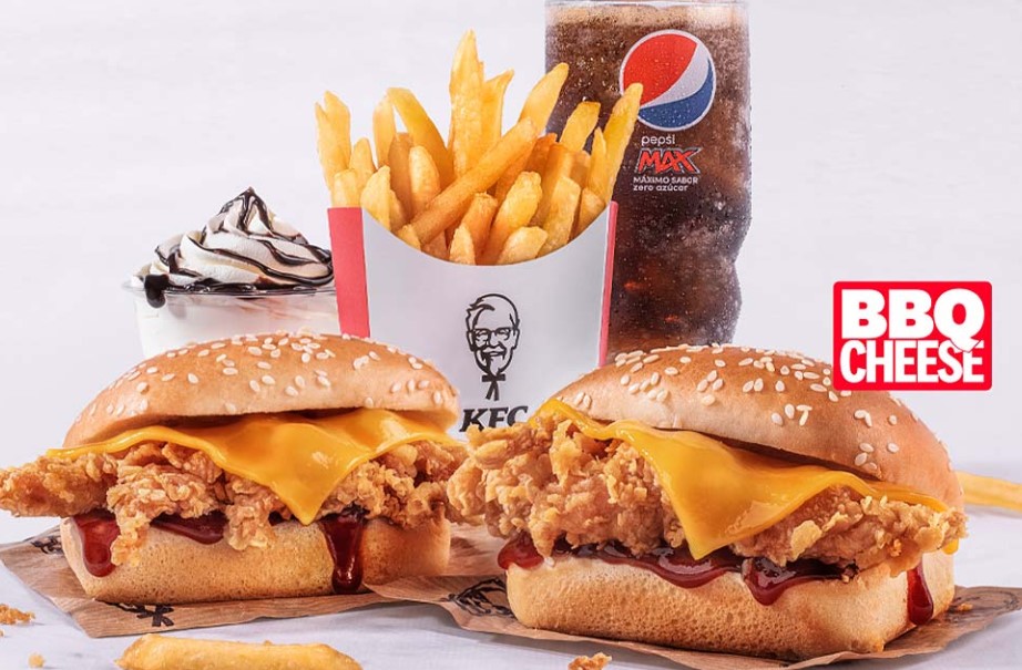 Menú KFC 2 burgers