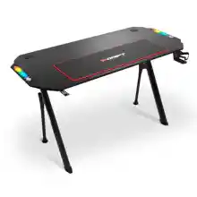 Mesa Gaming DRIFT GAMING DRDZ175RGB con acabado en fibra de carbono