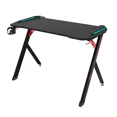 Mesa gaming LED 113x60x75cm