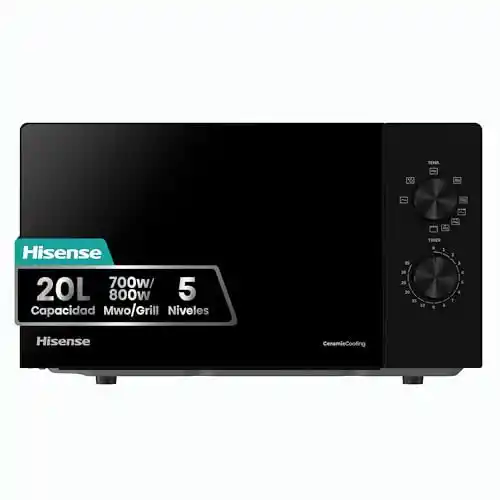 Microondas con Grill Hisense 20L 700W