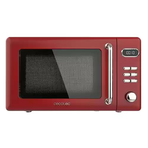 Microondas Digital con Grill de 20 L Cecotec  Proclean 5110 Retro Red Vintage