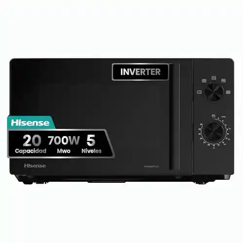 Microondas Hisense H20MOBP1HI de 20L con tecnología Inverter