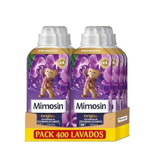 Mimosín Origins Suavizante Concentrado Violeta Campestre, 8 x 50 lavados