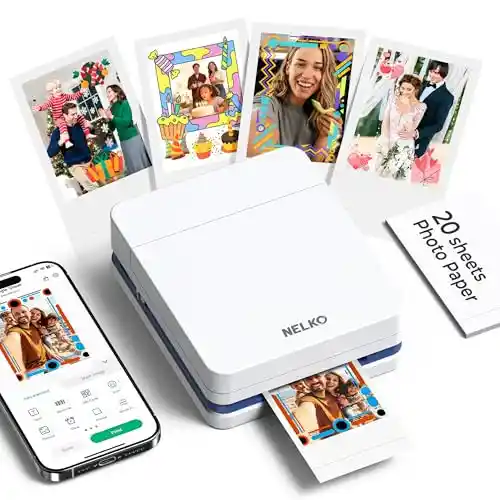 Mini Impresora Portátil a Color Instantánea Nelko PP01 (compatible iOS/Android)