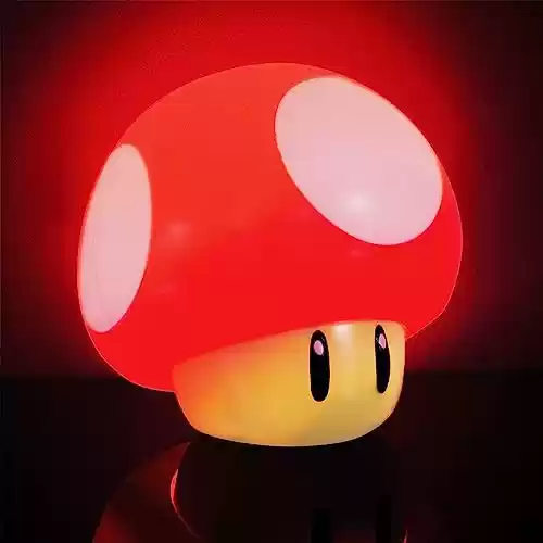 Mini Lámpara Super Mario Mushroom Luz con sonido