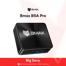 Mini PC BMAX B5A Pro (AMD Ryzen 7-5825U, 16GB RAM (soporte máximo 64GB), 512GB NVMe SSD, Windows 11)