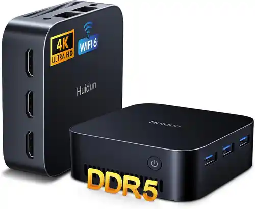 Mini PC Huidun H20 - Ιntel N95 (hasta 3,4 GHz), 16GB RAM, 512GB SSD, Windows 11 Pro