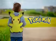 Mochila infantil de peluche Pikachu