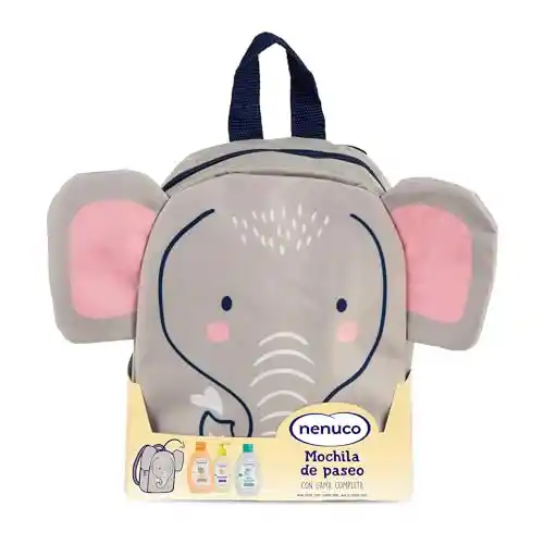 Mochila Paseo Nenuco Elefante con Colonia, Jabón, y Champú